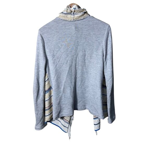 Dolan Anthropologie Striped Fringe Cardigan Size Small - Picture 4 of 6